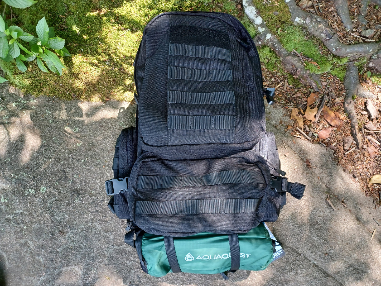 72 hour premium bug out bag, Forester Green 10’ x 10’ Tarp