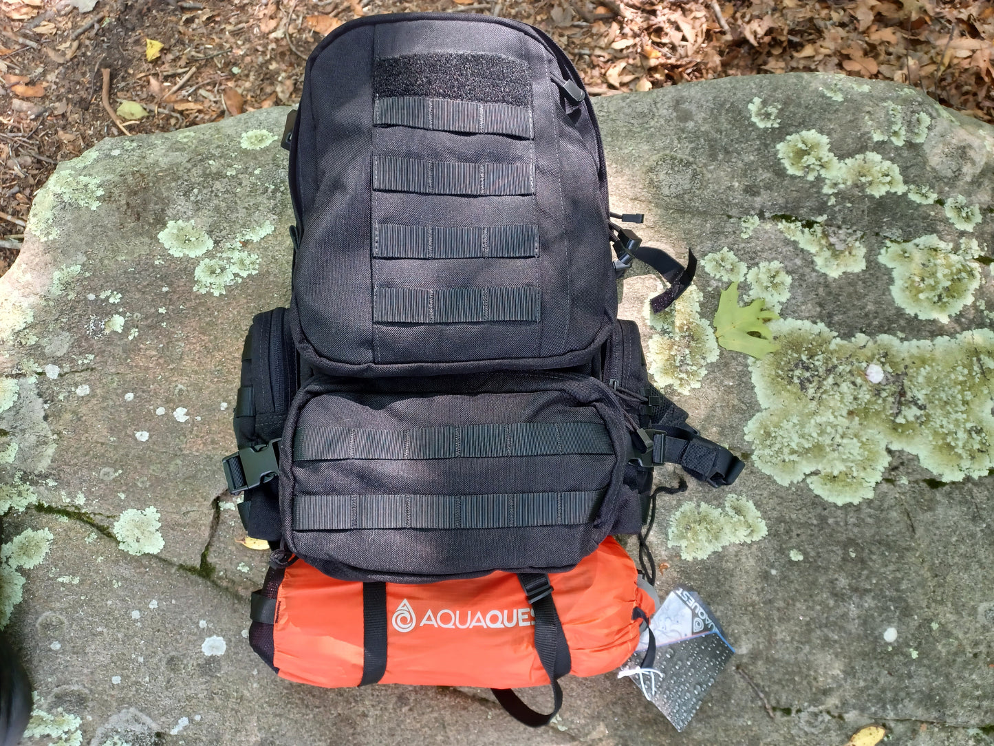 72 hour premium bug out bag, orange 10’ x 10’ Tarp