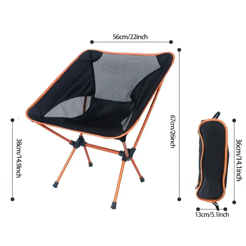 Ultralight Portable Folding Chair Orange